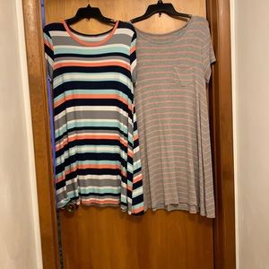 Juniors Arizona jean 2 pack tshirt dress large